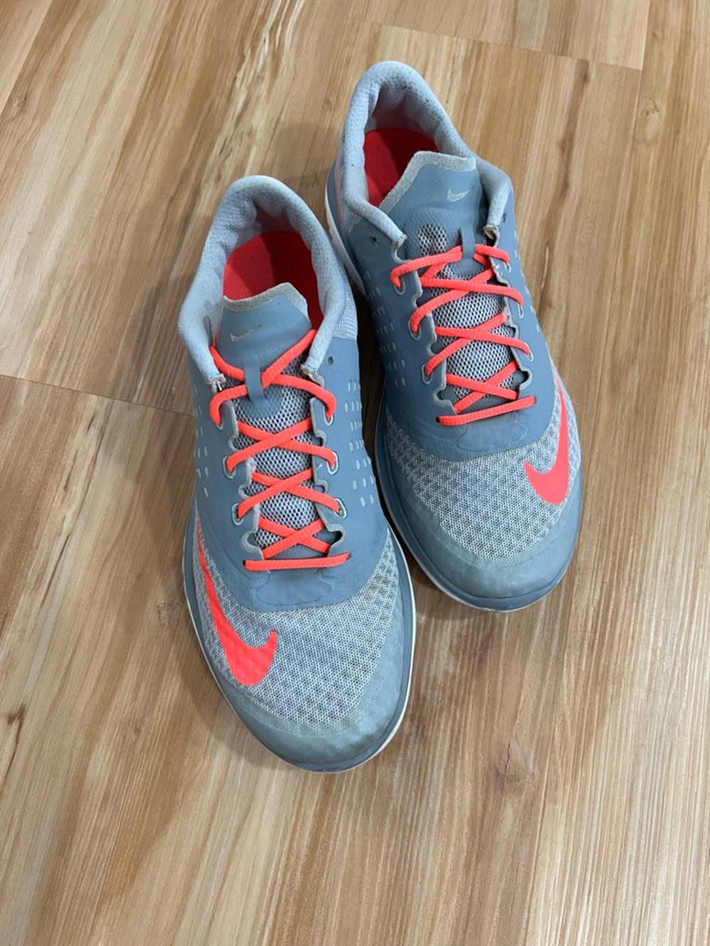 Nike FS Lite Running Shoes Gray & Hot Pink